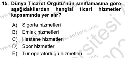 AÖF Türkiye Ekonomisi Dersi 2022 2023 Yılı Yaz Okulu Sınavı AÖF Soru