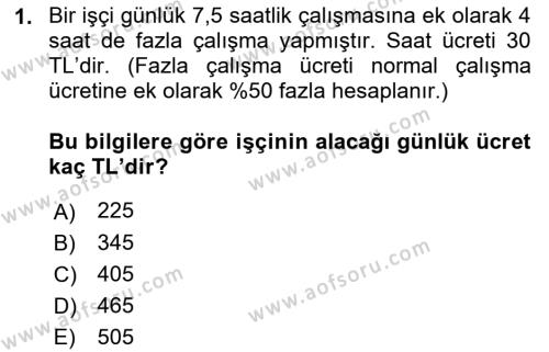 AÖF Maliyet Muhasebesi Dersi 2021 2022 Yılı Final Dönem Sonu Sınavı