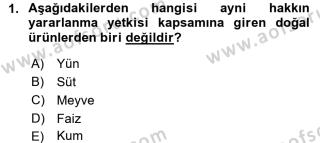 Aof Medeni Hukuk 2 Dersi 2016 2017 Yili Vize Ara Sinavi Aof Soru