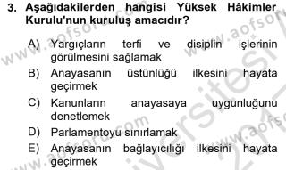 aof turk anayasa hukuku dersi 2016 2017 yili vize ara sinavi aof soru