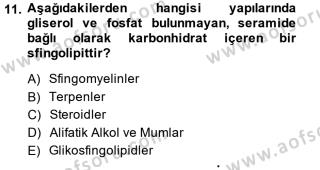 Aof Temel Veteriner Biyokimya Dersi 2014 2015 Yili Ara Sinavi Aof Soru