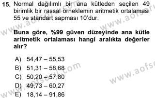 Aof Saglik Alaninda Istatistik Dersi 2017 2018 Yili Ara Sinavi Aof Soru