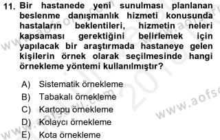aof saglik hizmetlerinde arastirma ve degerlendirme dersi 2017 2018 yili 3 ders sinavi aof soru