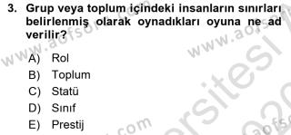 Aof Davranis Bilimleri 1 Dersi 2019 2020 Yili Vize Ara Sinavi Aof Soru