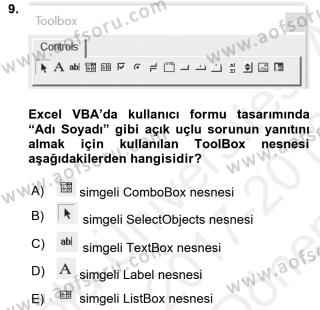 Aof Islem Tablosu Programlama Dersi 2017 2018 Yili Donem Sonu Sinavi Aof Soru