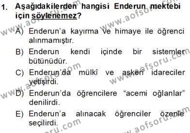 XIX. Yüzyıl Türk Edebiyatı Dersi 2013 - 2014 Yılı (Final) Dönem Sonu Sınav Soruları 1. Soru