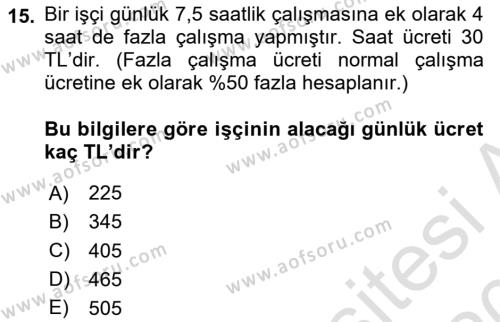 Aof Maliyet Muhasebesi Dersi 2019 2020 Yili Ara Sinavi Aof Soru