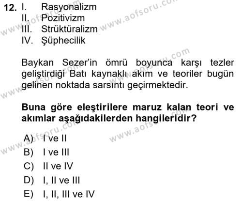 AÖF Türkiye´de Sosyoloji Dersi 2022 - 2023 Yılı (Final) Dönem Sonu ...