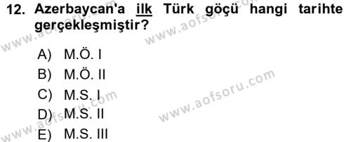 Çağdaş Türk Yazı Dilleri 1 Dersi Ara Sınavı Deneme Sınav Soruları 12. Soru